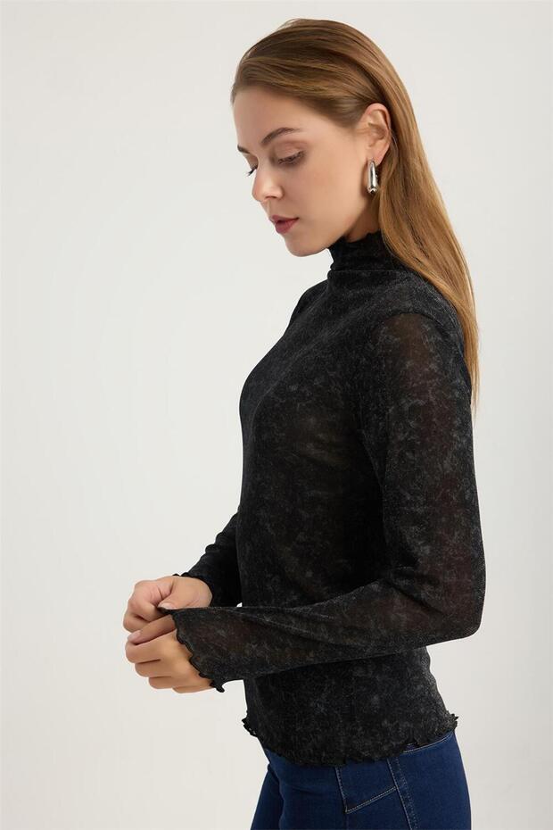 بلوزة منقوشة بنقشة هارلي - 2