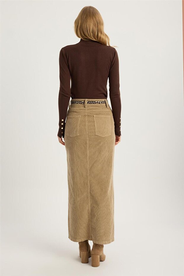 Fusta lungă din catifea - 5