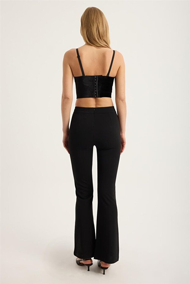 İspanyol Paça Pantolon - 5