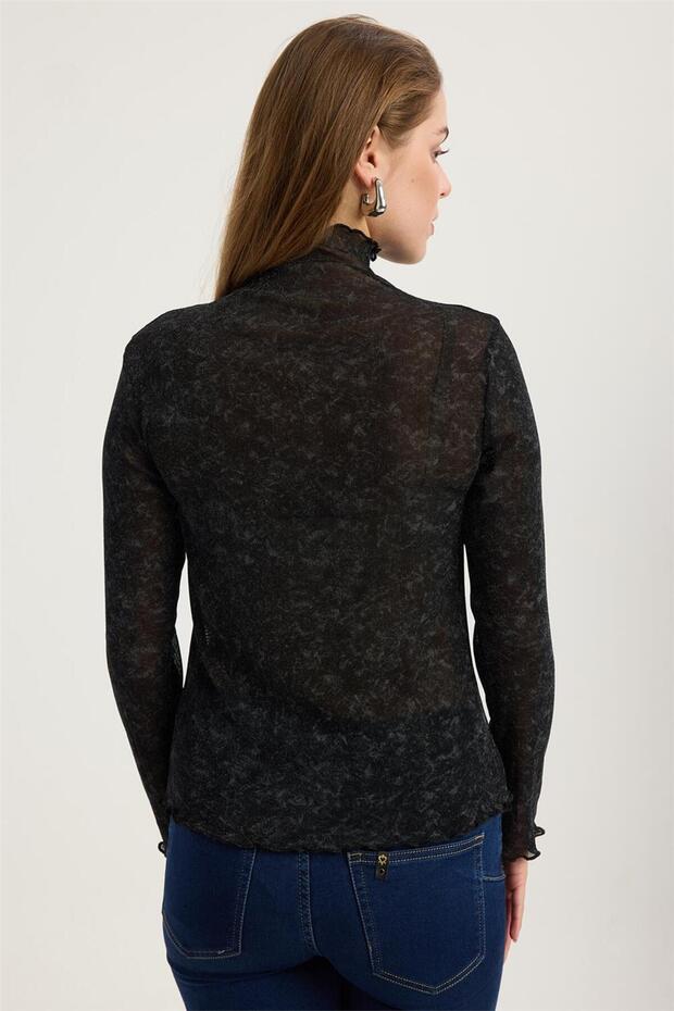 بلوزة منقوشة بنقشة هارلي - 5