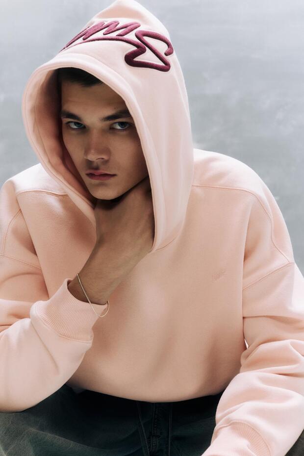 STWD İşlemeli kapüşonlu sweatshirt - 1