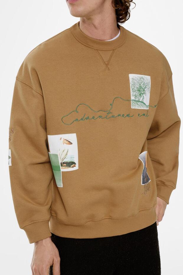 Yamalı sweatshirt - 5