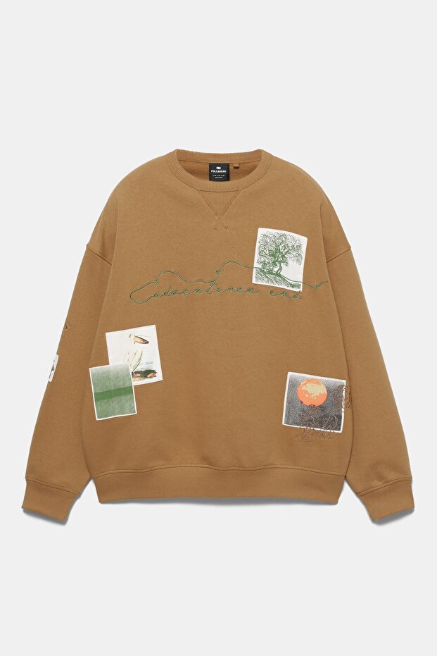 Yamalı sweatshirt - 6