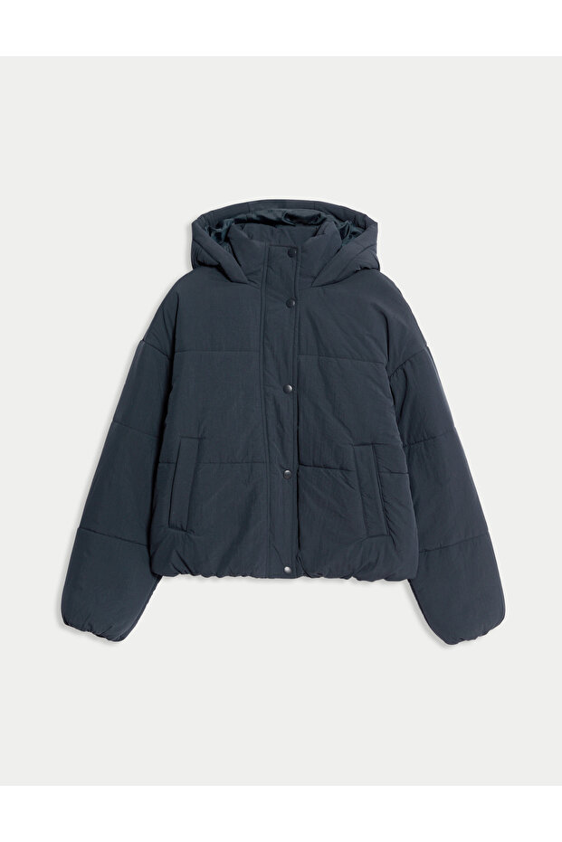 Thermowarmth™ Kapüşonlu Şişme Mont - 1