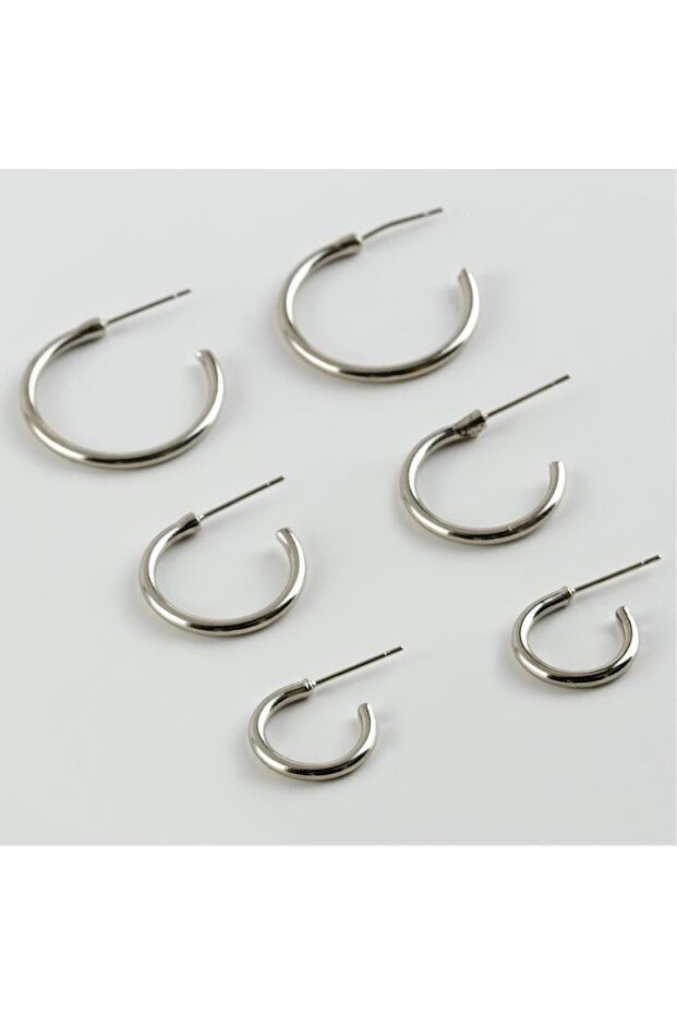 Mtxdpn 6Pcs Thick Blank (175323) Ring-Silver Color