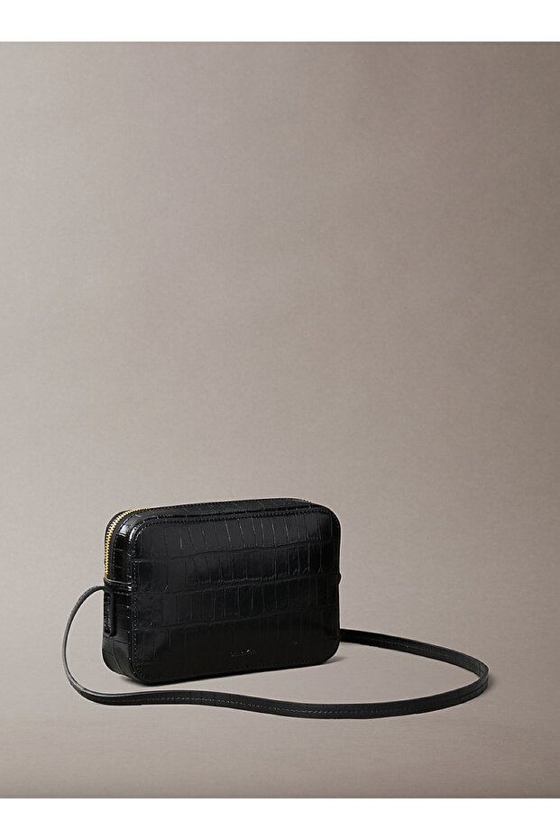 Croc-Effect Crossbody Camera Bag - 3