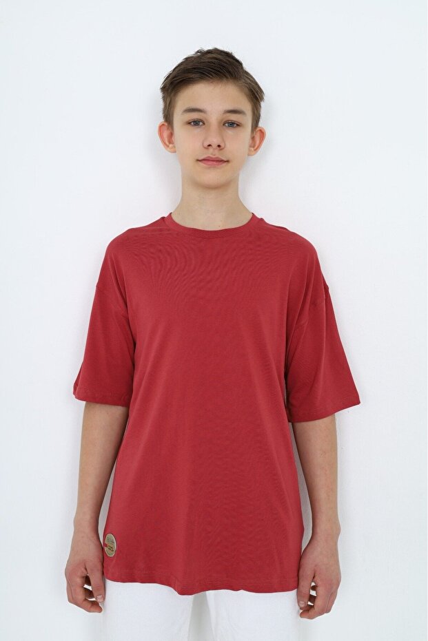 Boy's Printed Crew Neck Short Sleeve T-Shirt