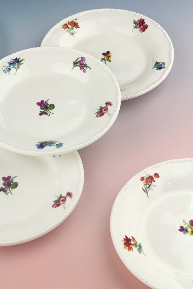 Pearl Series Bloom 6-Piece Cake/Cookie Plate