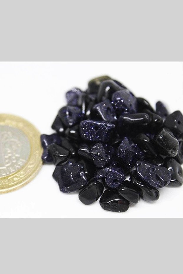 Perforated Star Stone Dark Blue & Black Mixed Colors Mini Size 50 Pieces