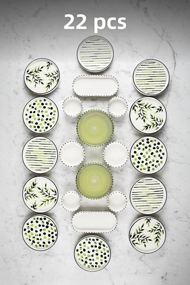 Greentree Stackable Breakfast Set - Luxury Breakfast Presentation Set Plate - 1