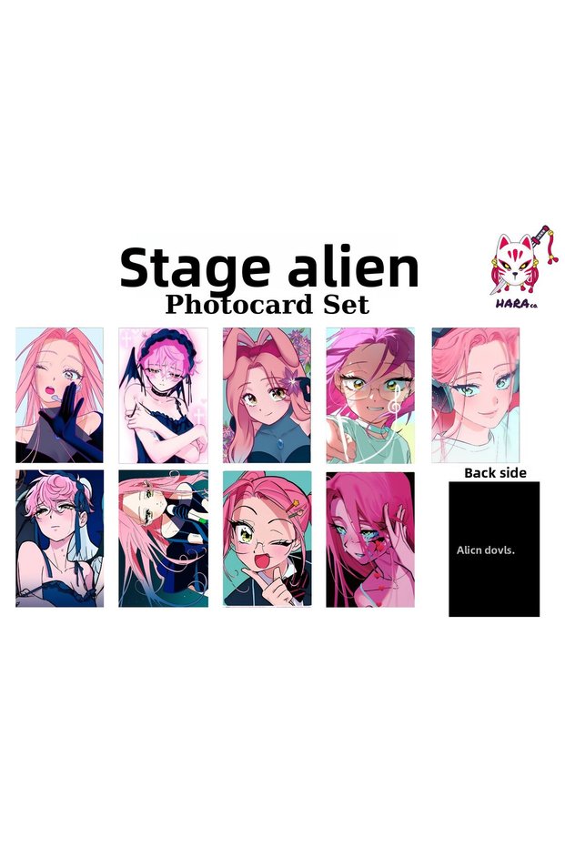 Alien Stage Anime Mizi Anime Photocard Set / Collection Card V3 (9 Pieces)