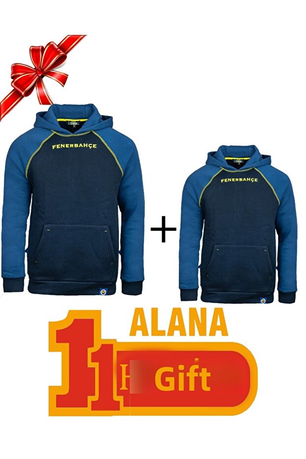 Original Navy Blue Hooded Sweatshirt Buy 1 Get 1 Gift