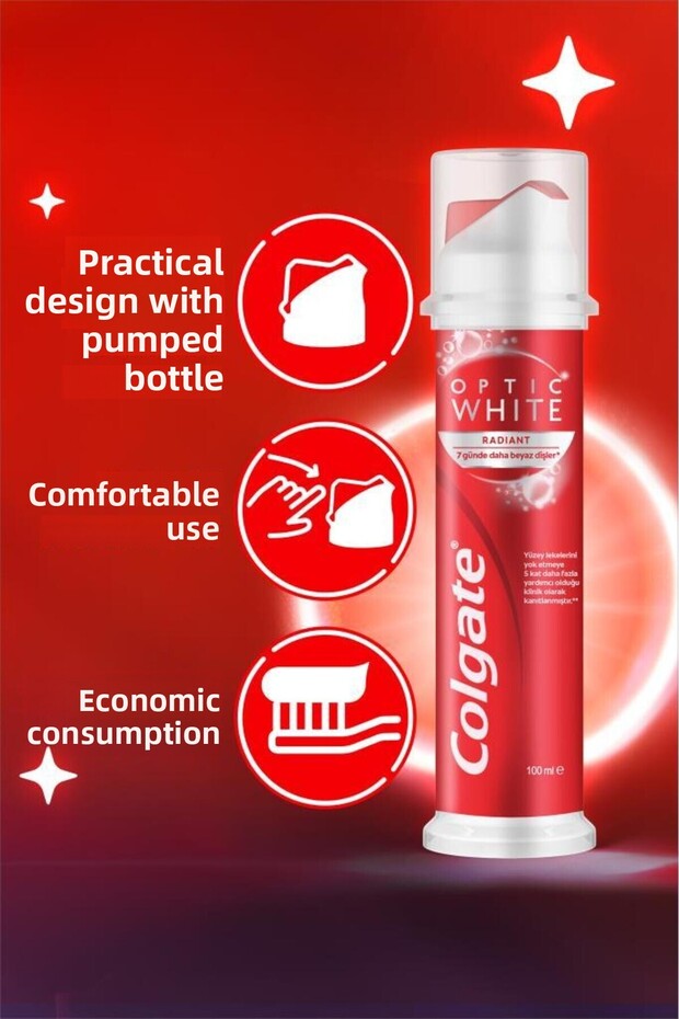 Toothpaste, Colgate, 100 ml Pump Max White - 3