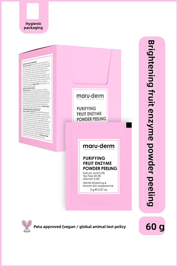 Purifying Fruit Enzyme Powder Peeling 60 g (Salicylic Acid 0.5% + Tea Tree Oil 2% + Allantoin 0.5%)