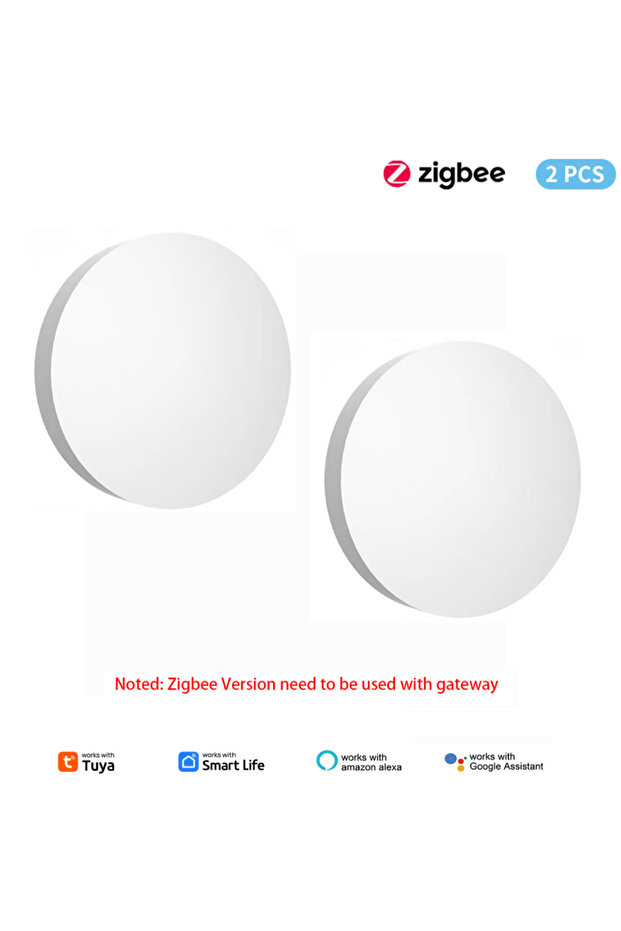 2PCS 1~2pcs Tuya ZigBee Button Scene Switch Intelligent Linkage Switch Battery Powered Automation Wo - 1