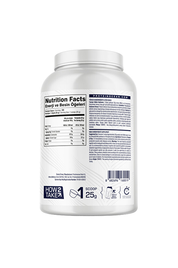 MALTODEXTRİN - 2.5kg - 100 servis - 2