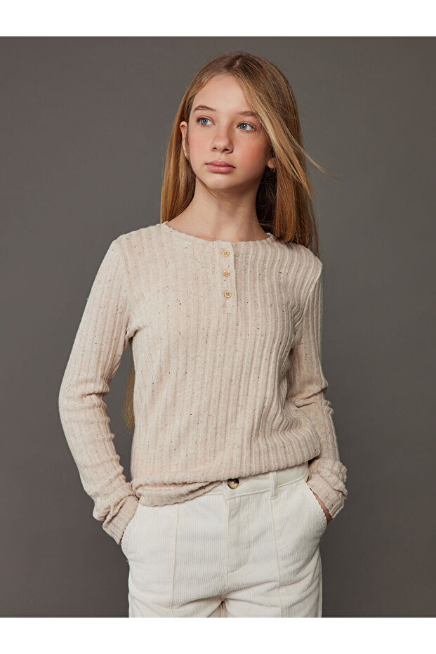 Crew Neck Girl's T-Shirt