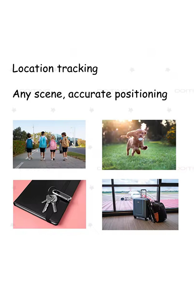 Black Smart Tag for iOS – GPS Tracker for Car, Bike, Wallet, Works with Find My - 3