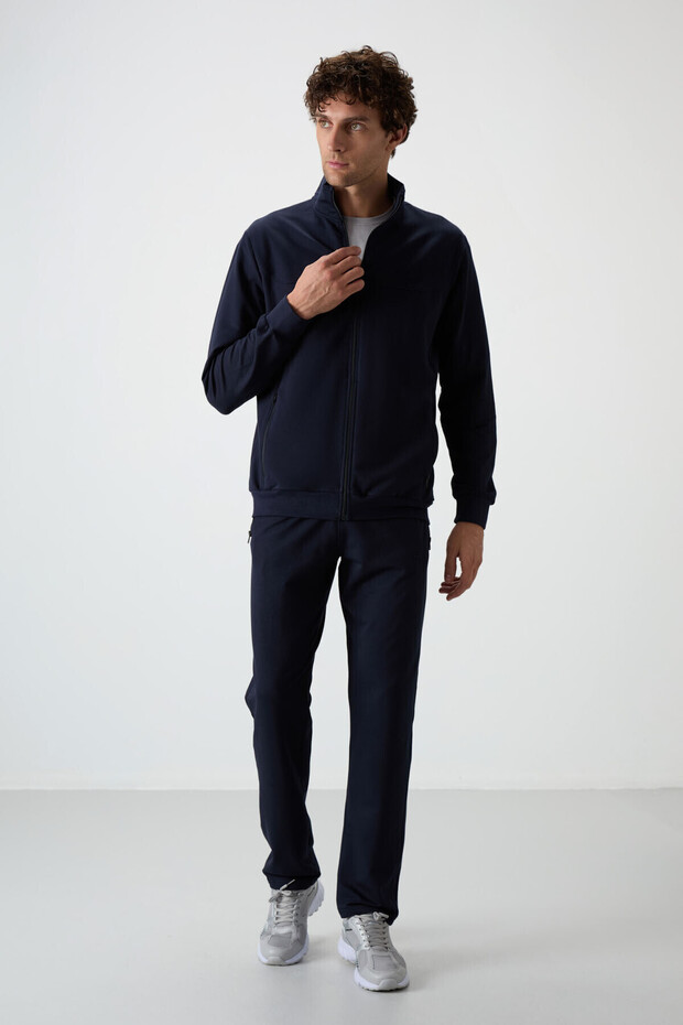 Troy Indigo Standard Fit Men's Tracksuit Set - 85196