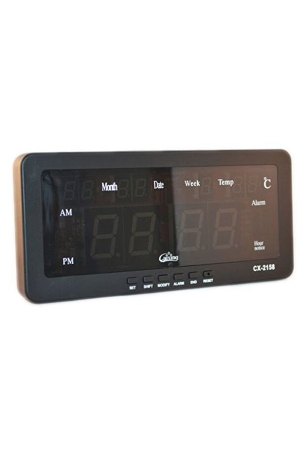 CX-2158 LED digital clock with alarm function, date and temperature - 2