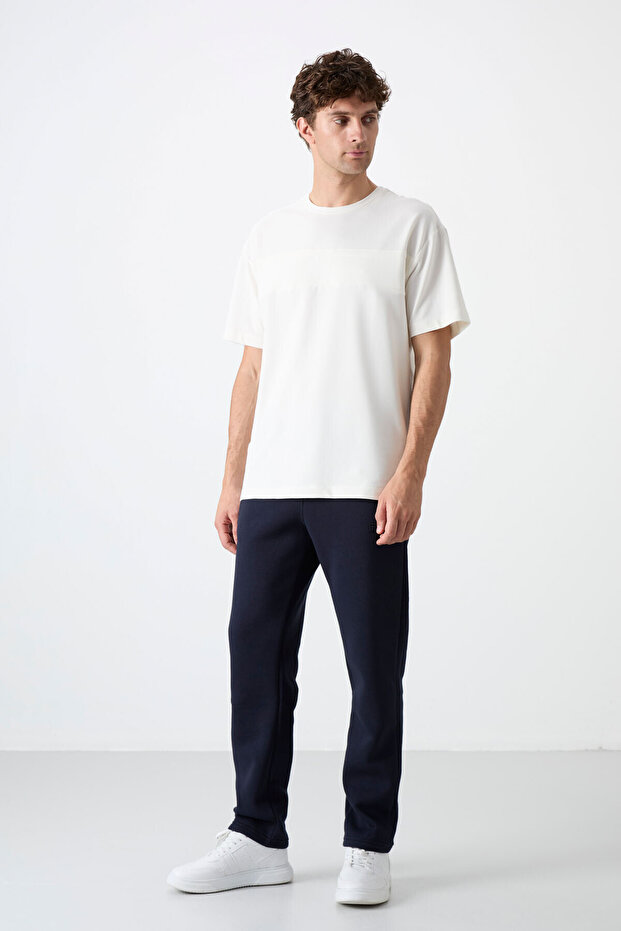 Carlo Navy Blue Rose Gold Men's Tracksuit Bottom - 84942
