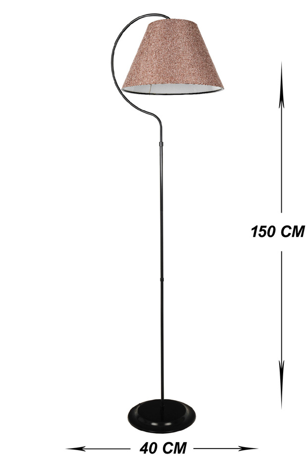 Güven Avize Lambader Rosaline Elips Siyah Gülkurusu Şapka - 3