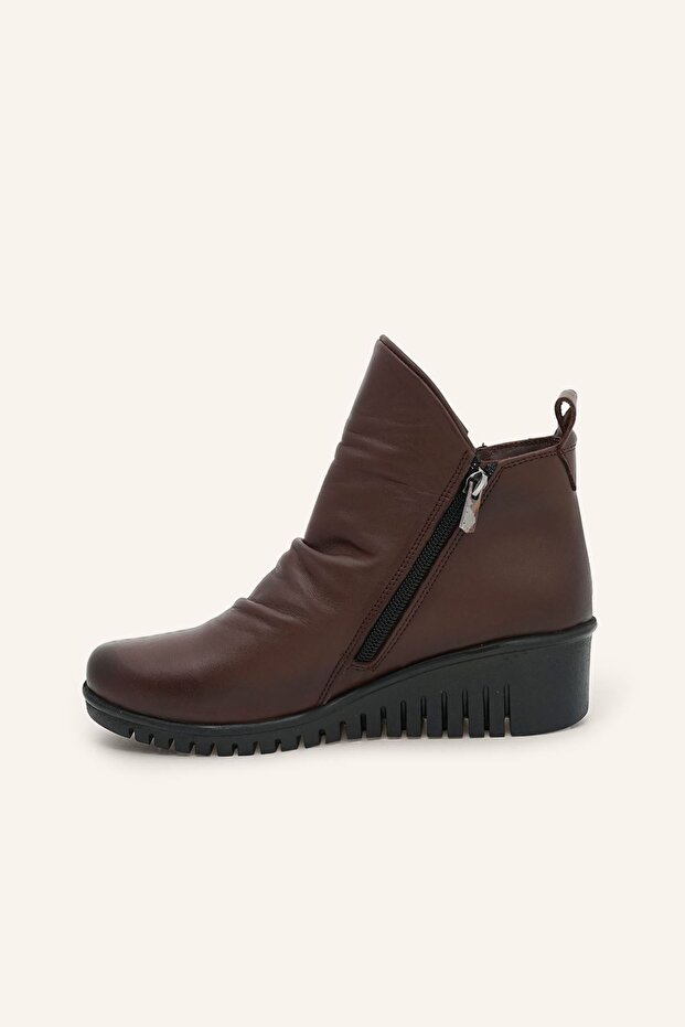 Kahve Deri Ortopedik Bot - 3