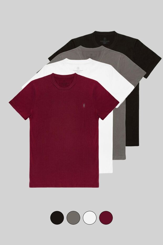 Men's 4-Piece Basic T-Shirt