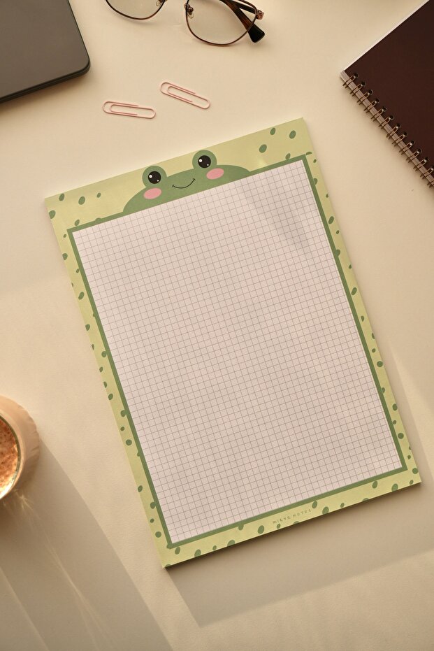 A4 Frog Patterned Memo Pad - Notepad - 1