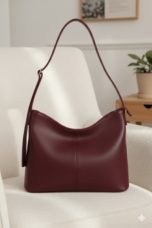 Women's Shoulder Bag Soft Interior and Exterior Texture Quality Craftsmanship and Faux Leather Handbag with Zipper