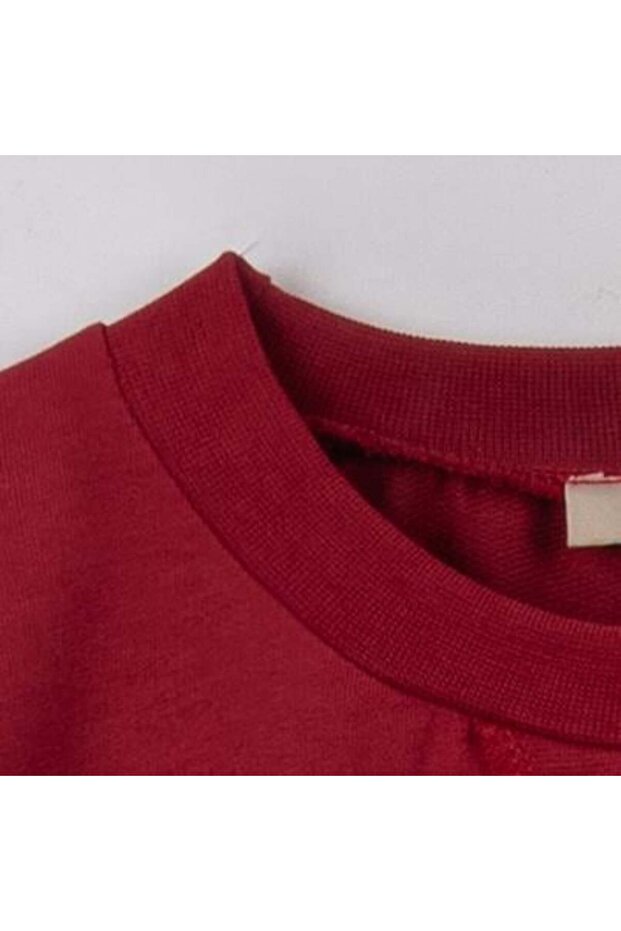 Basic Çocuk Sweatshirt Bordo - 2