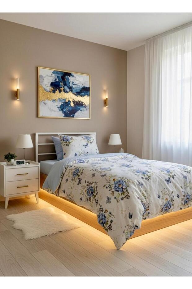 Single Double-Sided Duvet Cover and 1 Pillowcase