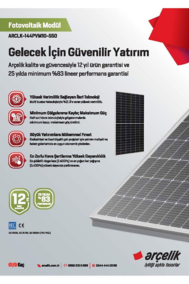 5 ADET - 550W Solar Panel - 3