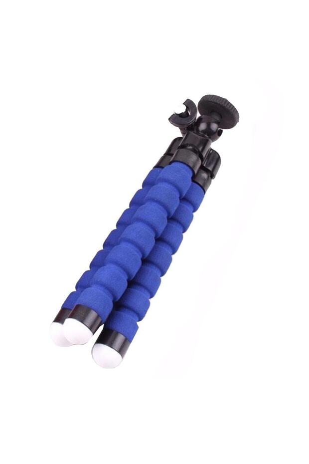 Mini flexible rubber tripod, blue - 2