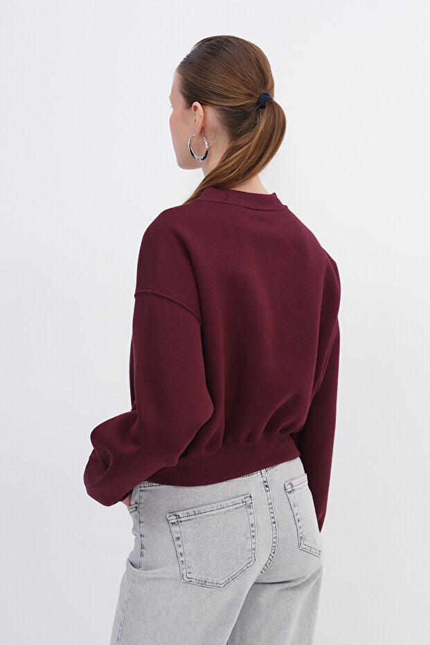 Şardonlu Basic Sweatshirt S3812-İ13 - 6