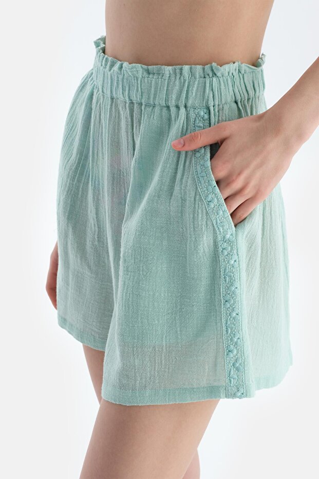 Mint Yeşili Şort - 5