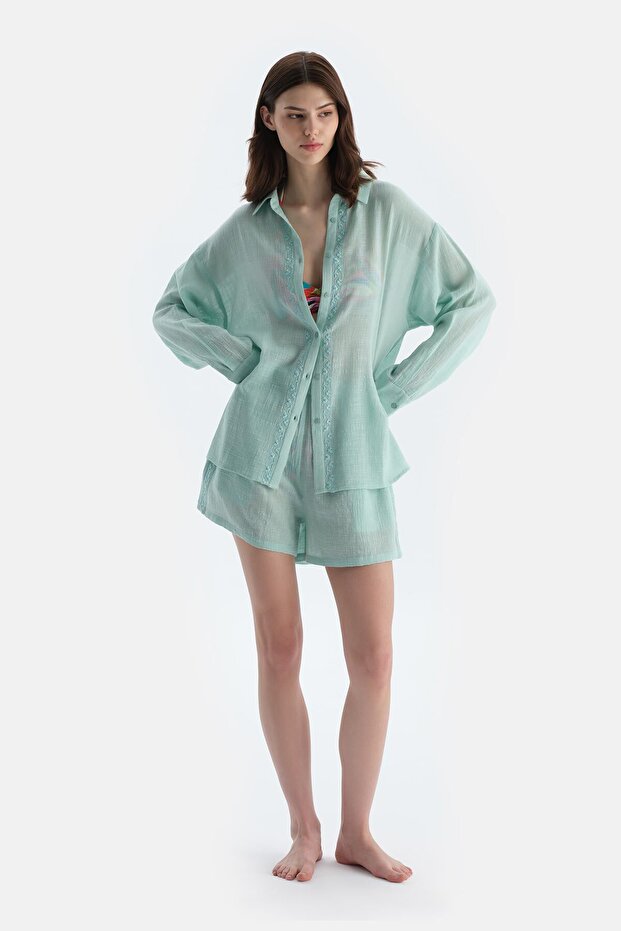 Mint Yeşili Şort - 4