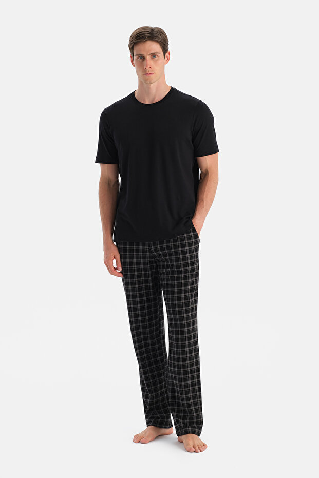 Multicolor Ekose Dokuma Pantolon - 4