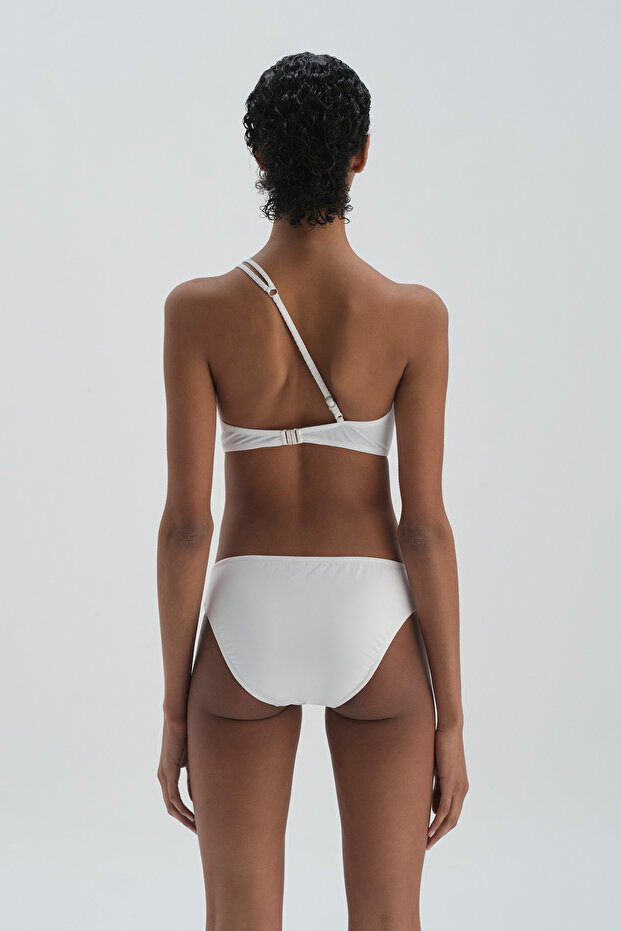 Beyaz Normal Bel Bikini Alt - 2