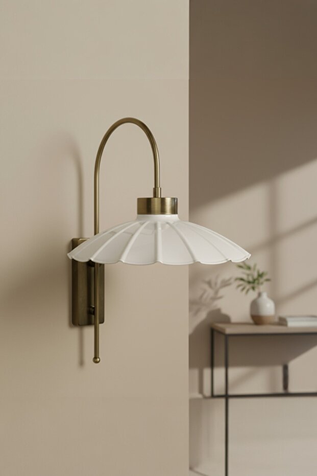 شمعدان حائط فردي من المعدن الأبيض الريفي E27 من ريسو - 4