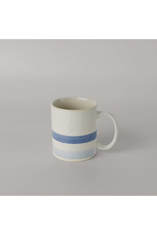 Jose Seramik 400 ml Kupa ekru-Mavi - 1