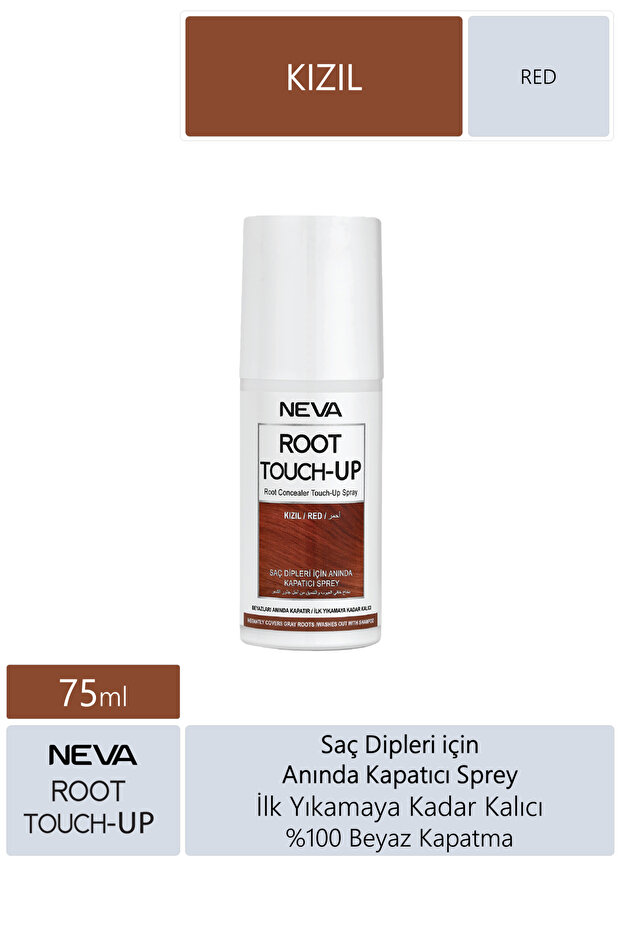 Root Touch Up Geçici Sprey Boya 75ml - Kızıl - 1