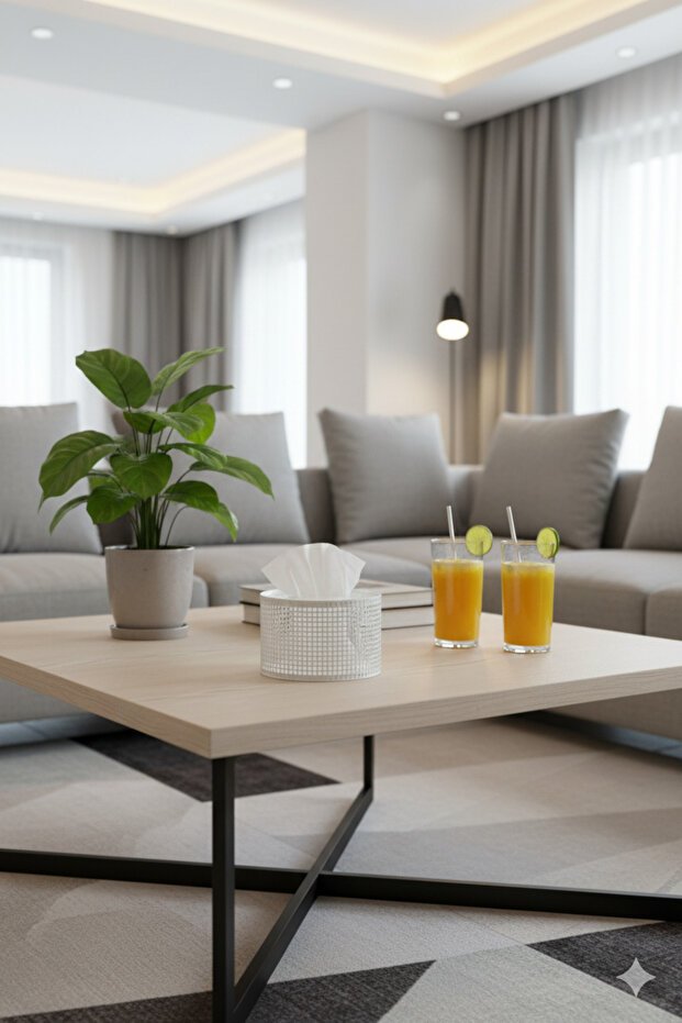 حامل علبة مناديل بتصميم أنيق - 3