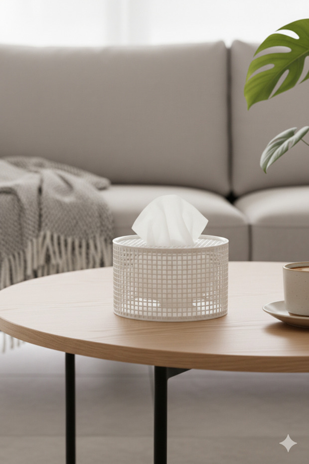 حامل علبة مناديل بتصميم أنيق - 1