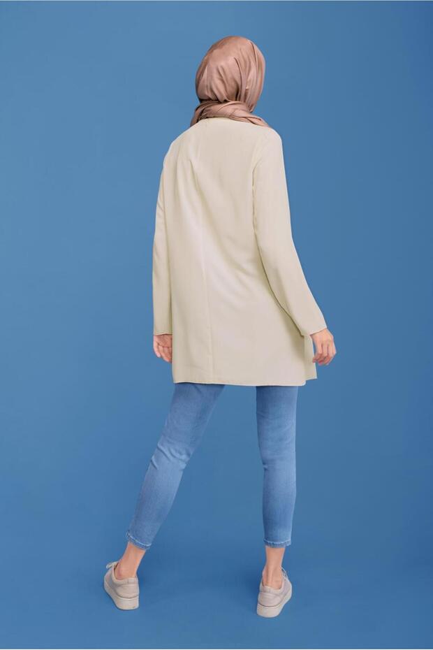 BİSİKLET YAKA DÜZ TUNİK 40854 - 3