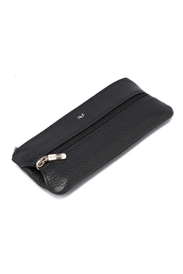 Brown Genuine Leather Unisex Keychain - S1An00000157-A42
