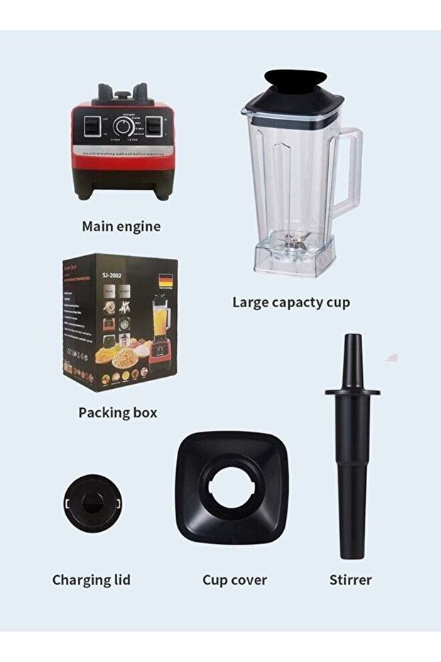 Countertop Blender, Multi-function, with Timer for Food and Juice - 7