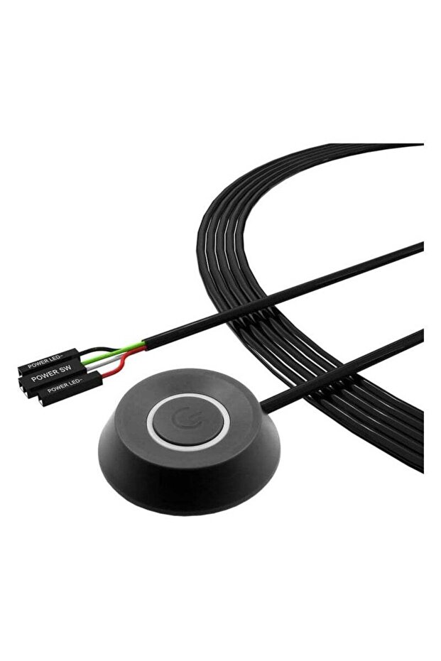 مفتاح زر الطاقة للكمبيوتر الشخصي مع كابل بطول 2 متر، لأجهزة الكمبيوتر المكتبية - 2