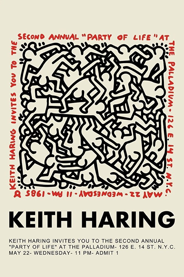Kağıt Poster - Keith Haring - 1