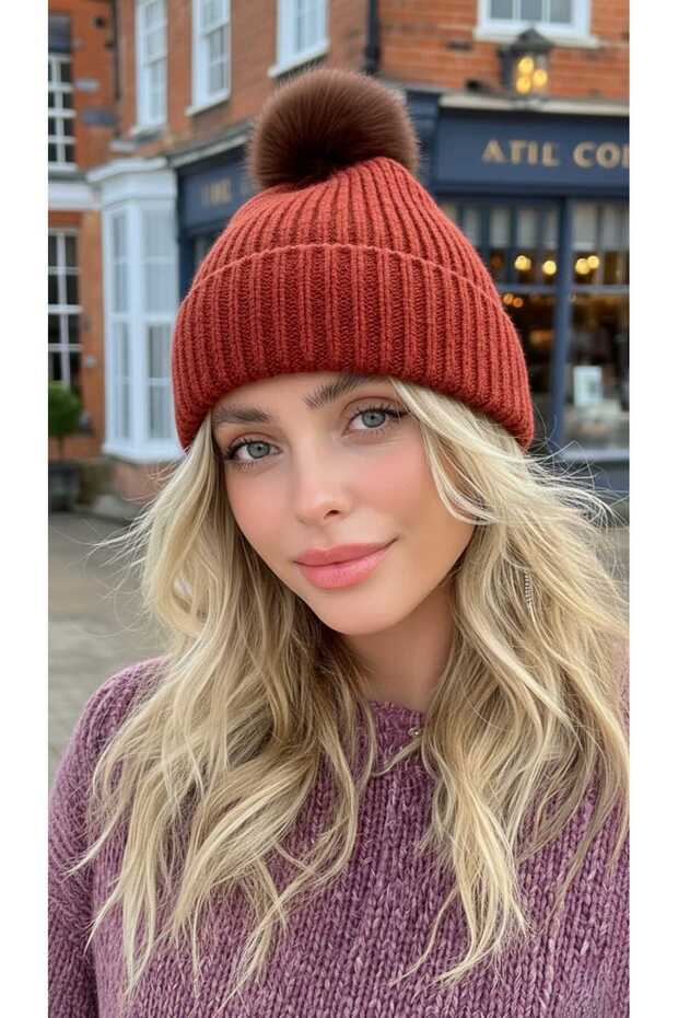 قبعة نسائية من نوع SoftTouch Pompon